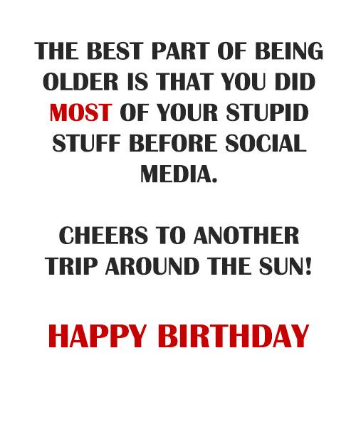 Funny personalised birthday card