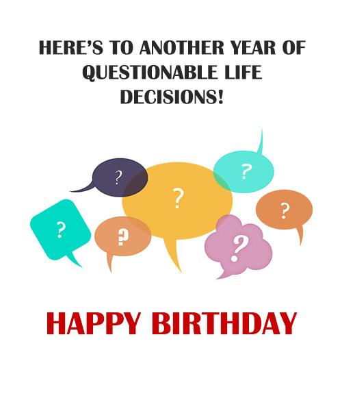 Funny personalised birthday card