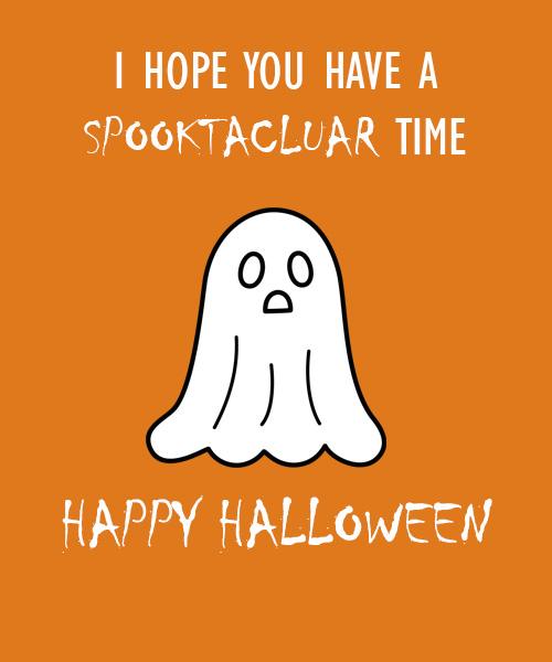 Funny personalised halloween card
