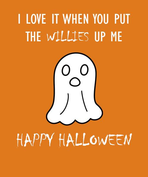 Funny personalised halloween card